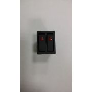 Переключатель клавишный с подсветкой, 2 клавиши